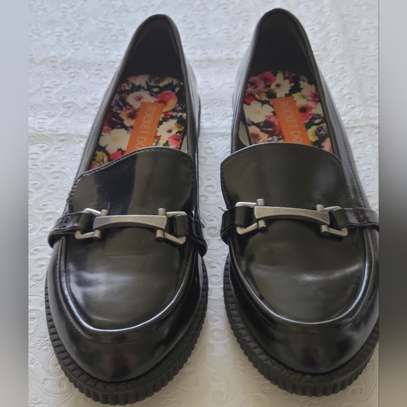 Rocket Dog Black Patent Leather Slip on Shoes Loafers Womens Size 8.5 - Picture 5 of 10